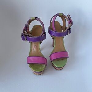 Nine West Purple and Pink Heels
